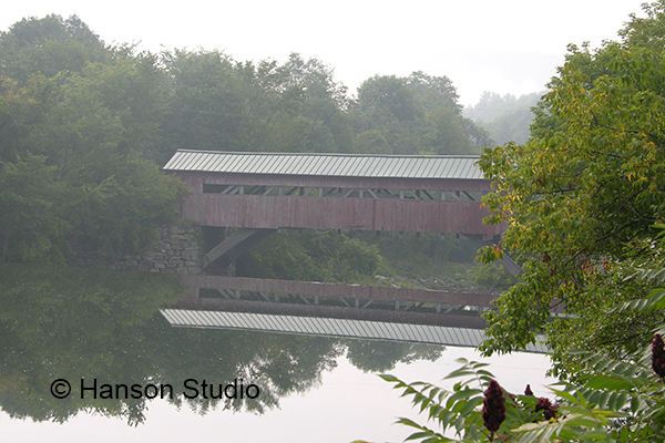 Taftsville, VT - Covered Bridge in the Fog
